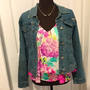 Max Studio jean jacket Sz S
